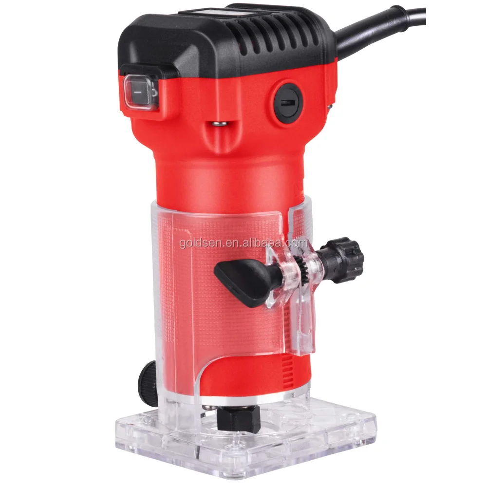 TOLHIT 220-240v 6mm 6.35mm 580w Power Wood Edge Laminate Trimming Router Machine Portable Electric Trimmer