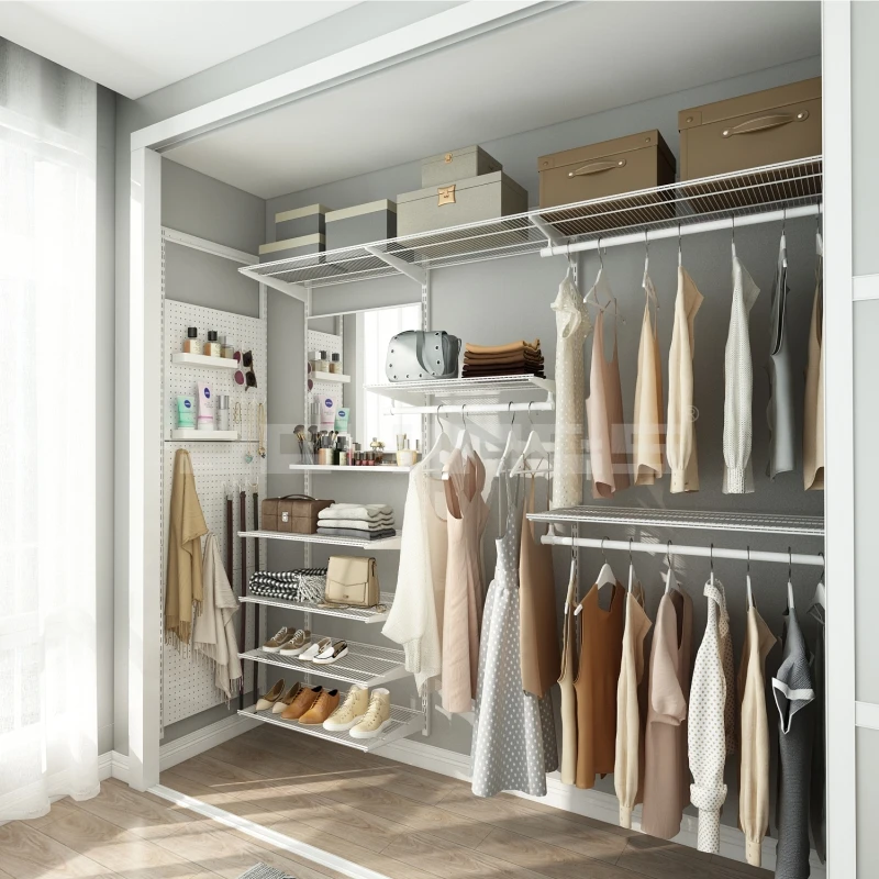 Современный простой стиль мебель для спальни металлический лак современный белый домашний гардероб Индивидуальный размер