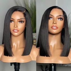 Free sample bone straight short human hair lace bob wigs for wholesale vendor,13x4 / 4x4 closure bob wig for black women