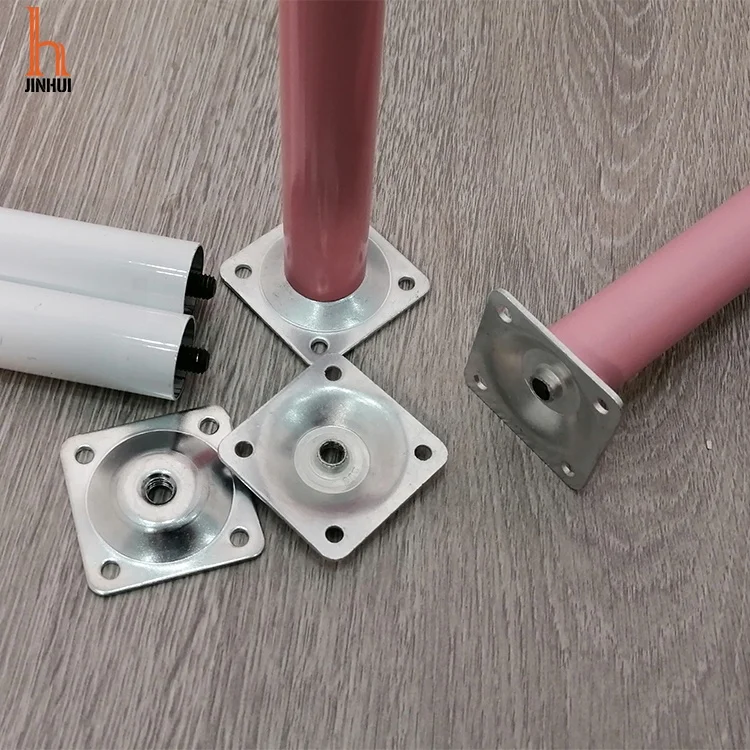 Cheap Black Gold Pink Steel Pipe Tapered Round Tube Cone Tea Table Legs