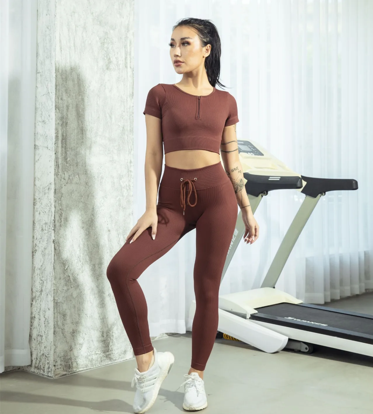 [Free Sample] Yoga Pants Leggings Apparel Processing Services Slight Customize Gym pants