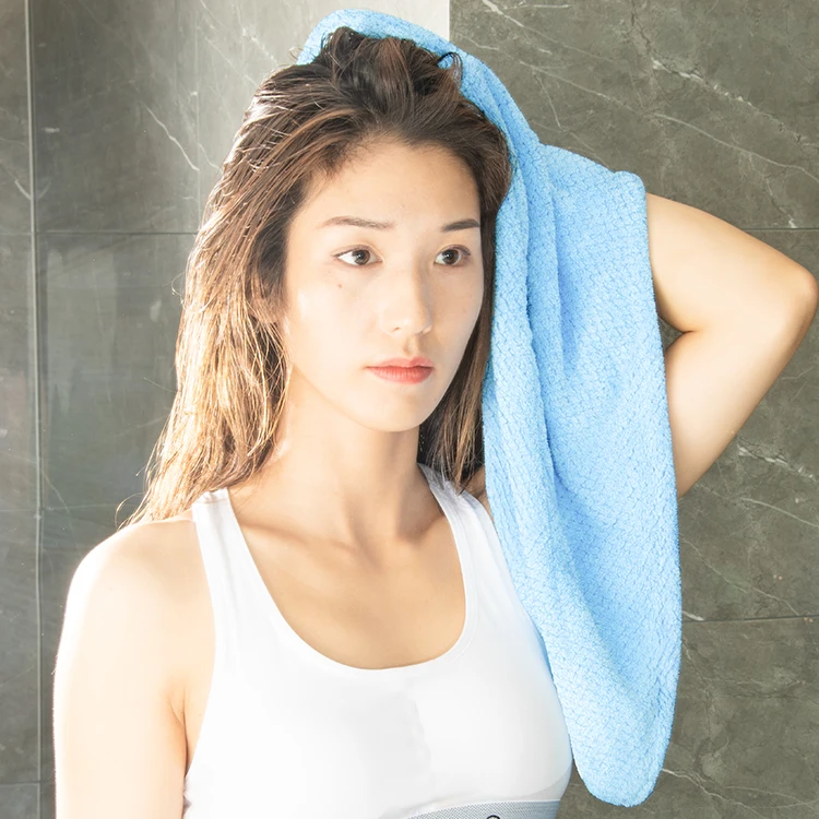 Double Layer Curly Hair Turban Towel Women Coral Fleece Hair Drying Wrap High quality Curly Hair with Button many Sizes