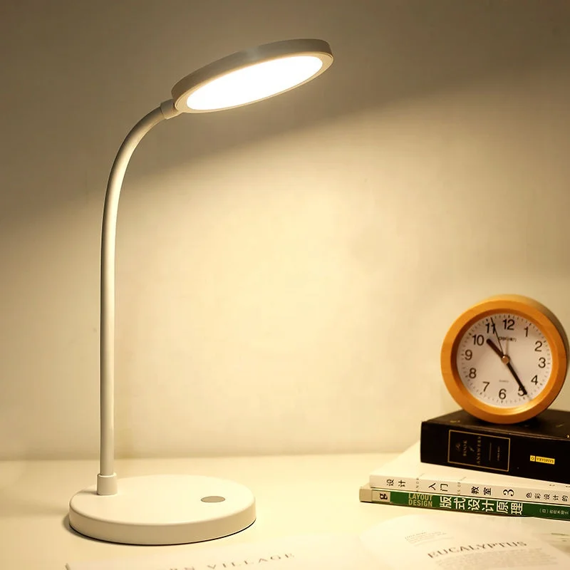 Simple round xiaomi mijia desk lamp rechargeable led table light minimalist side luminescence eye protection reading lamps oem