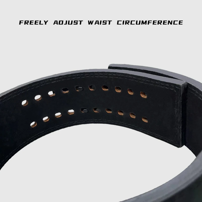 13mm Thick Cowhide Leather Gym Weight Lifting Lever Belt Powerlifting Waist Trainer with Lever Buckle Waist Trimmers