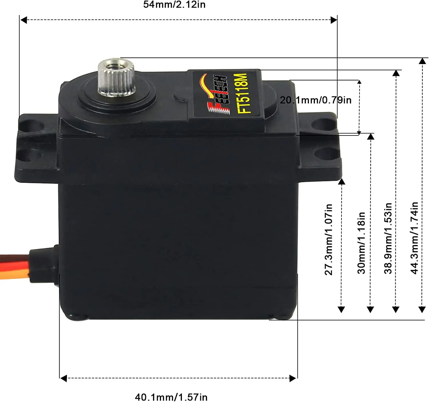 17KG 280 Degree Standard Digital Servo Steel Gear with Programmable For RC Model Car  Education DIY Smart Car Robot Helicopter