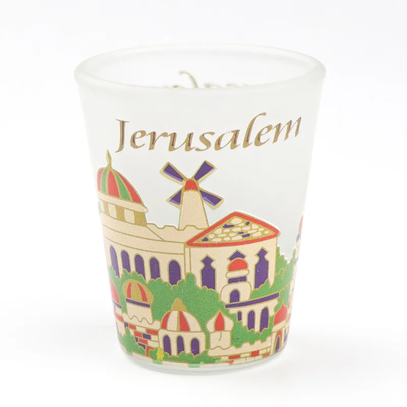 Wholesale custom printing logo sublimation souvenir tourist mini tequila glass shot glasses cups