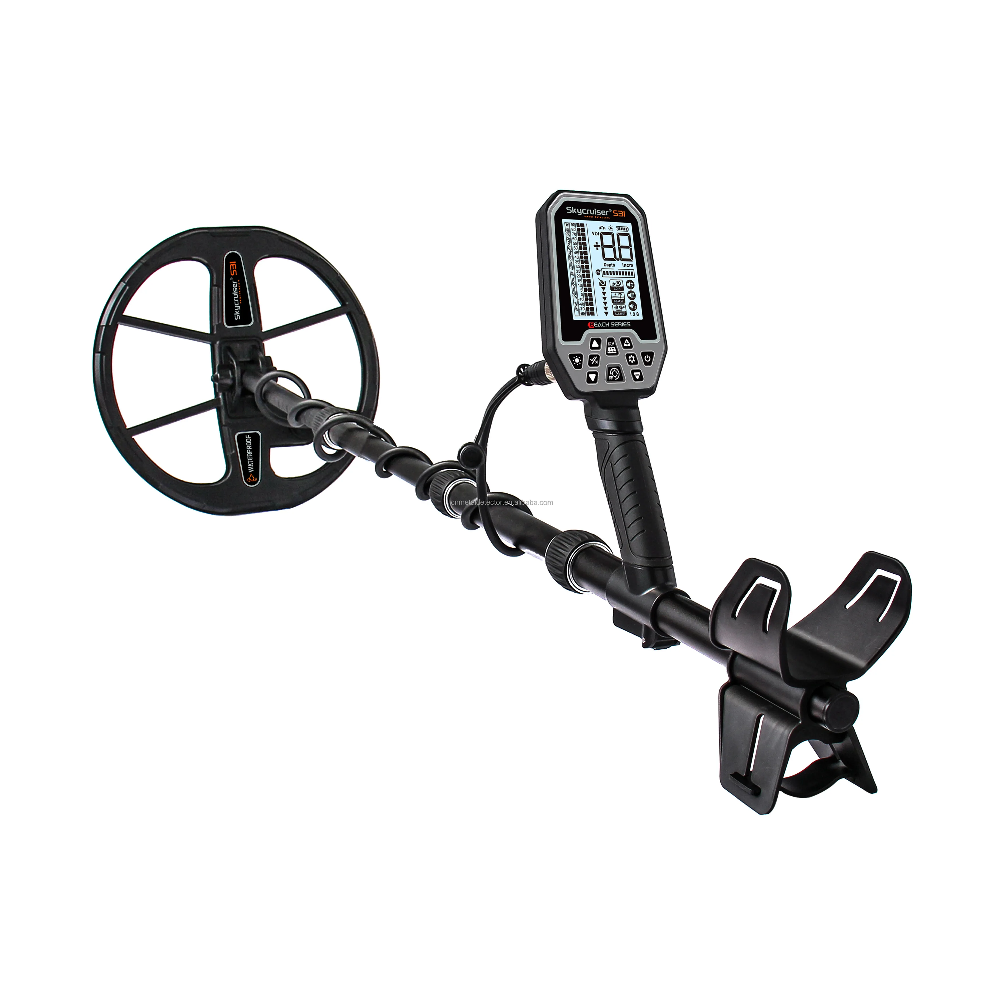 Underground treasure detector professional via gold metal detector S31 fully waterproof metal locator underwater search machine