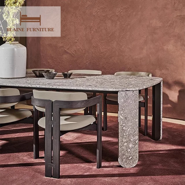 Light Luxury New Chinese Modern Hotel Cafe Business Reception Chair Dining Table Sets Wooden Restaurant Dining Chair