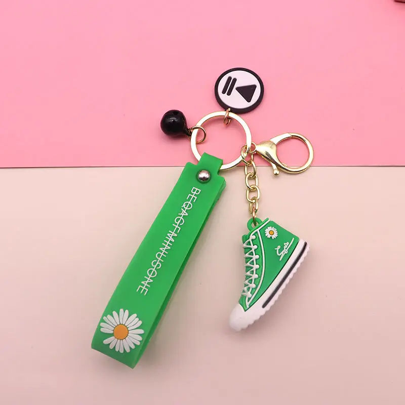 Custom engraved logo sports soft PVC rubber basketball shoes custom mini 3d sports shoes keychain