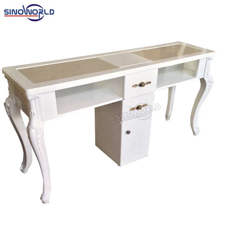 Wholesale Cheap Spa Beauty Salon Technician Nails Furniture Equipment Manicure Table With Fan