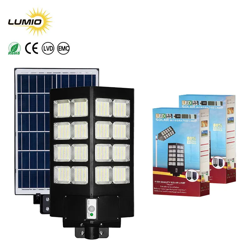 High-Pressure Sodium LED Streetlights 600W 1000W Outdoor IP65 Solar Powered with CE Certified Garden Road Highway ABS Lamp Body