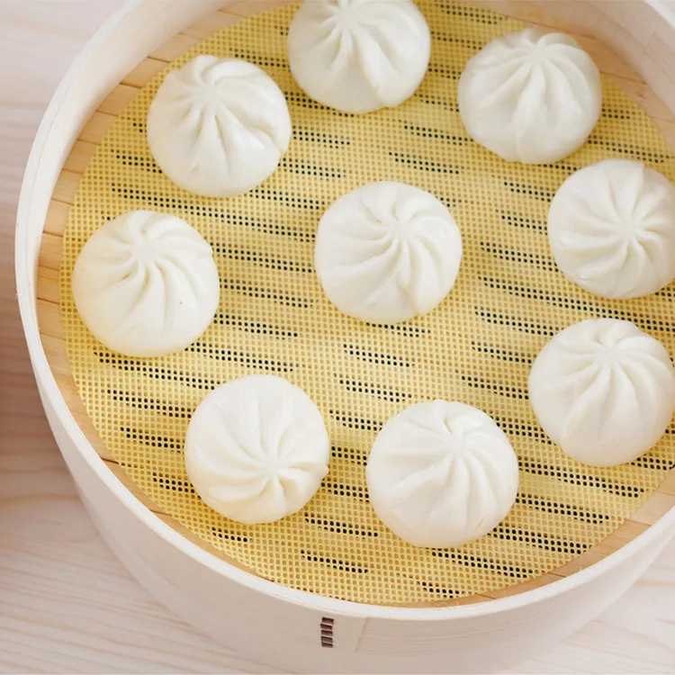 transparent color non-stick easy clean heat resistant Silicone steaming Mat for kitchen usage durable non-stick