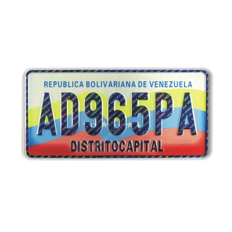 Decorative custom aluminum american blank car number plates