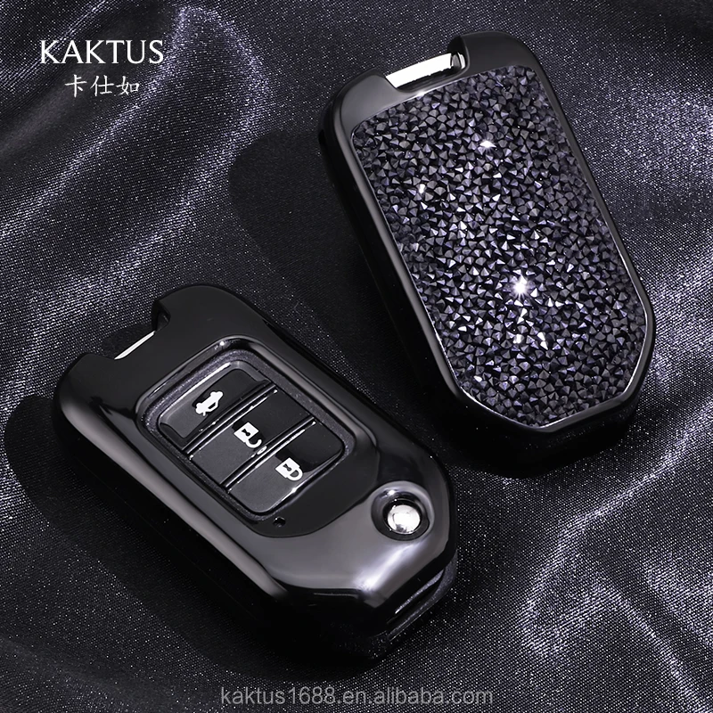 For Honda CRIDER JADE Accord Spirior CRV  CIVIC Crosstour Car Key Case PC Diamond Crystalprotect Cover Car key shell