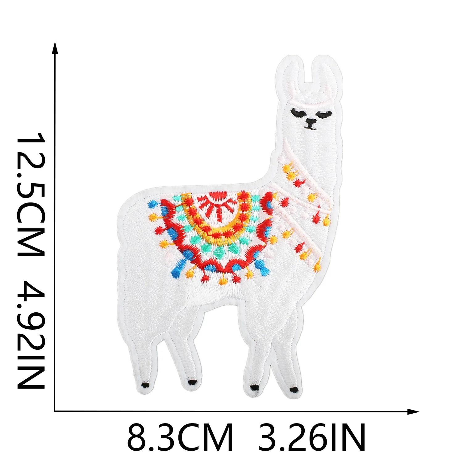 Hot Selling LIamas Alpaca Heat Transfer Embroidery Patch for Trucker Hat Custom Camel Logo Patches for Hat