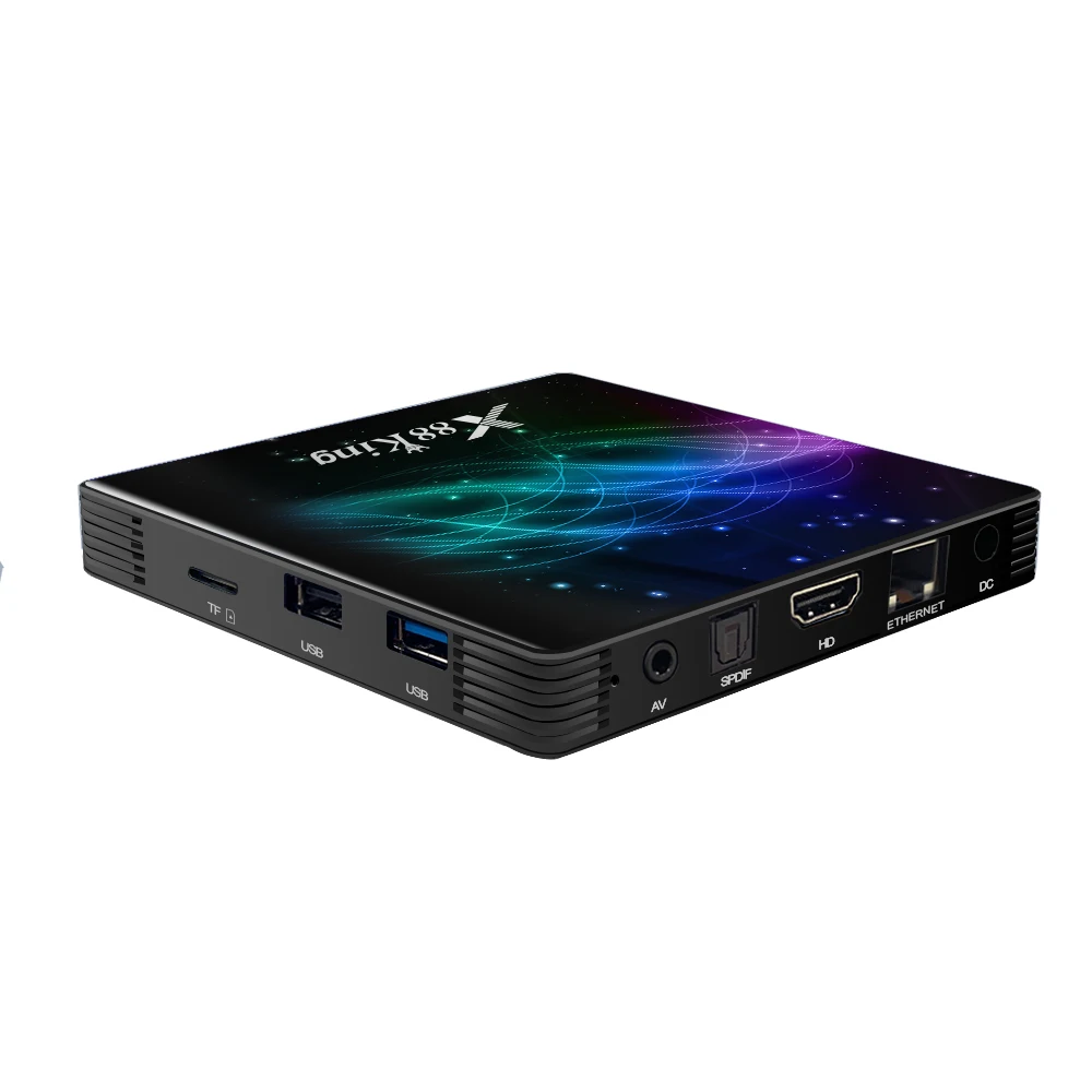  ТВ-приставка X88 King S922X 4G RAM 128G ROM smart Android 9 real 4K телеприставка для