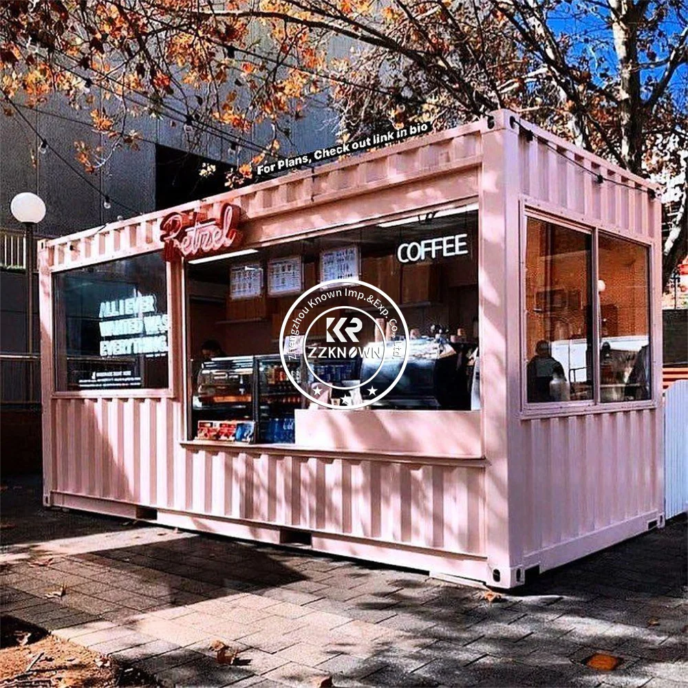 2024 Mini Pop-up Shop Container Coffee Shop Bar Fast-food Restaurant Prefab Mobile House