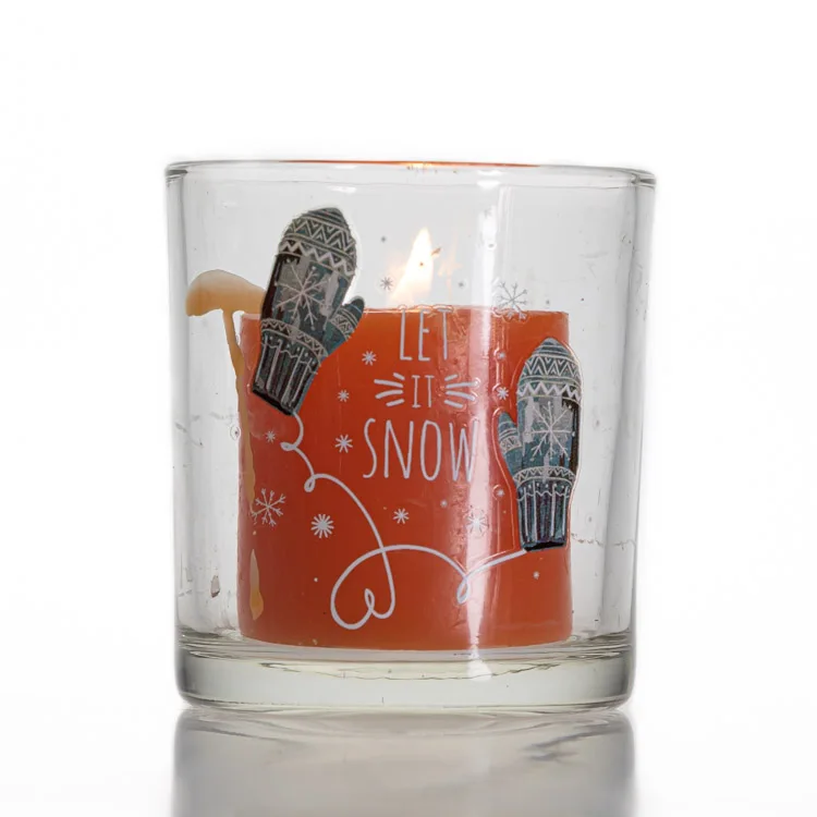 Custom Logo Luxury Candle Vessels Container White Thick Empty Frosted Glass Candle Jars With Lid