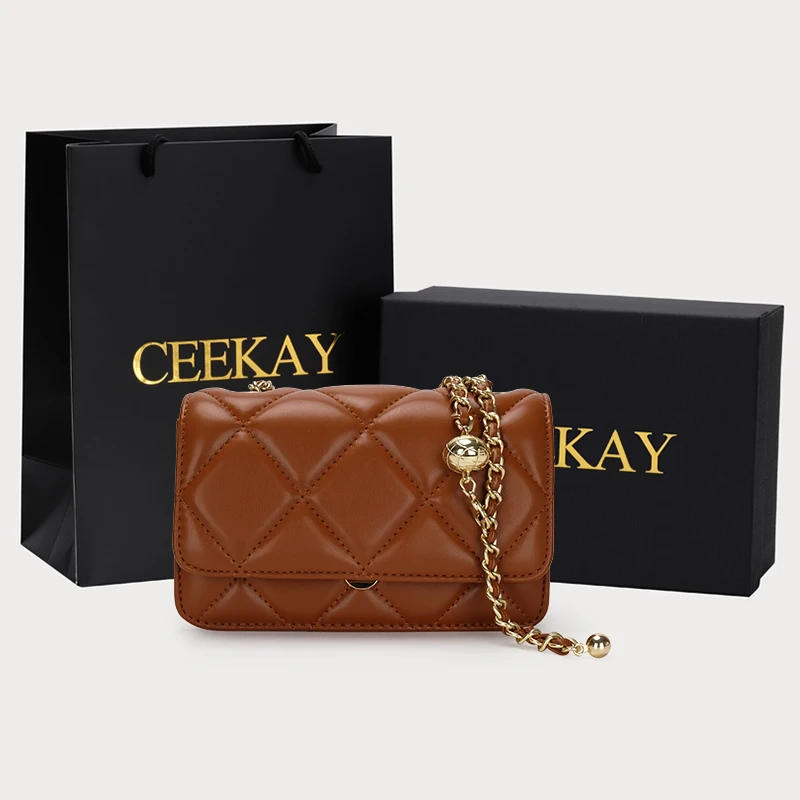 Luxury handbags France 2021 Custom black sling bag Wholesale Ladies Square crossbody leather bags fashion Tote