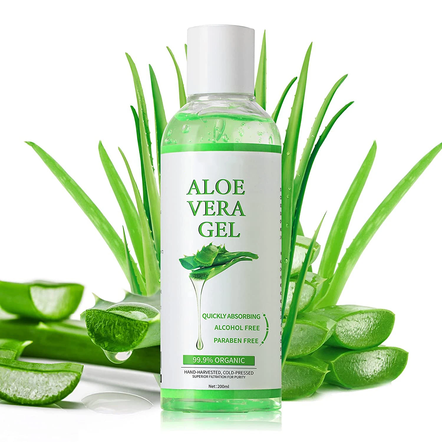OEM/ODM корейский уход за лицом чистый органический желе Aloevera после солнечного ожога бритье успокаивающий гель с алоэ