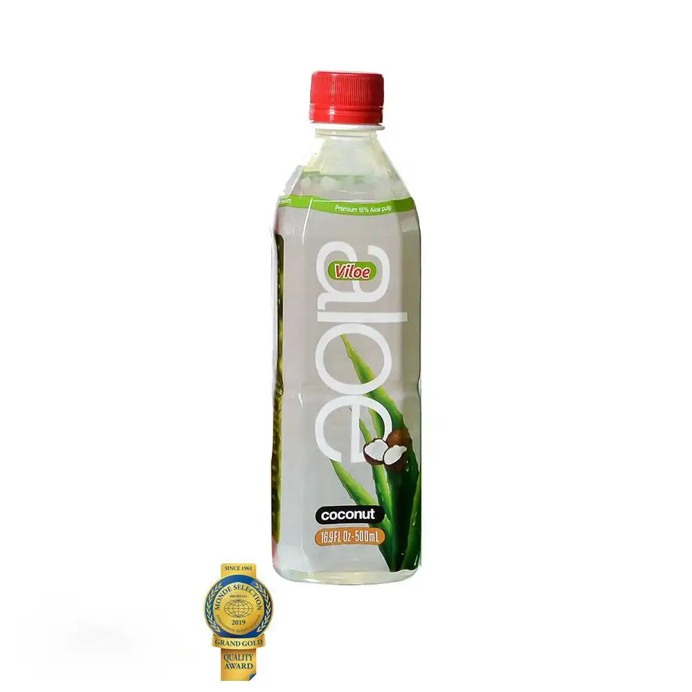 Viloe Aloe Vera Juice Soft Drink about Mango and Coconut Flavors Low Sugar