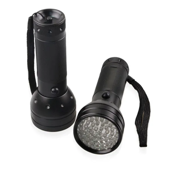 Customized color printed logo aluminum mini small 395nm 400nm 51 LED UV Flashlight torch