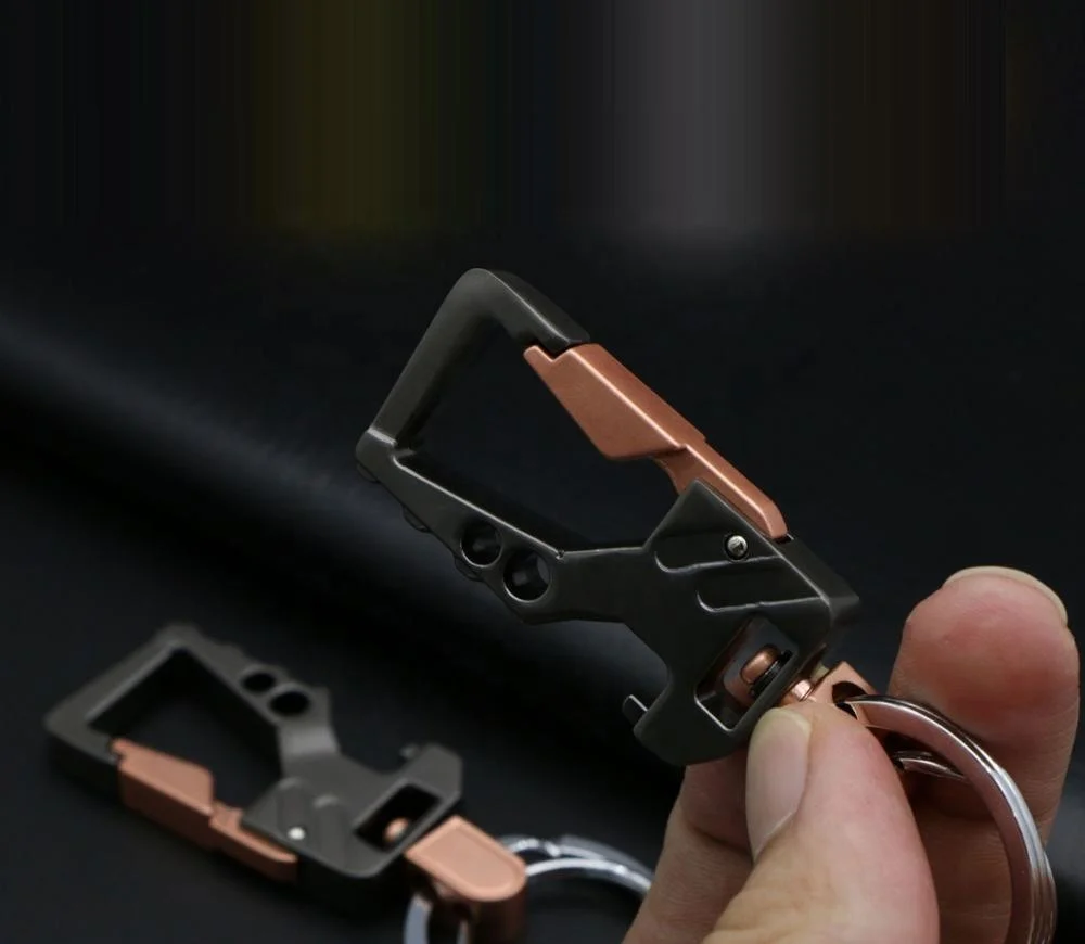
Multi- functional Ring bottle opener Holder Metal Smart Key Organizer Keychain 