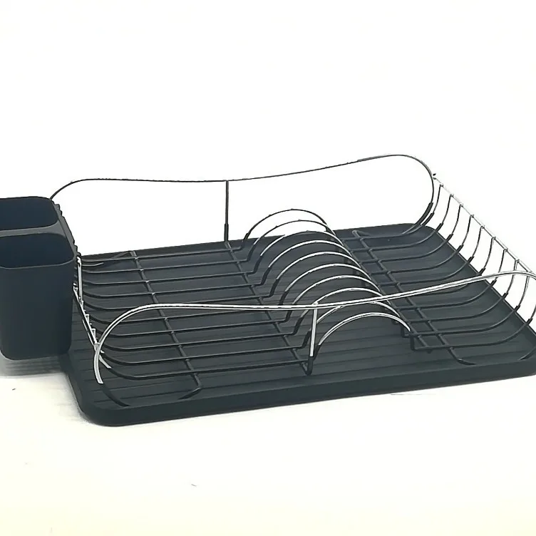 Wholesale Kitchen Dish Bowl Drying Drainer Cutting Board Cups Holder Plastic Dryer Storage Wire Plate Rack