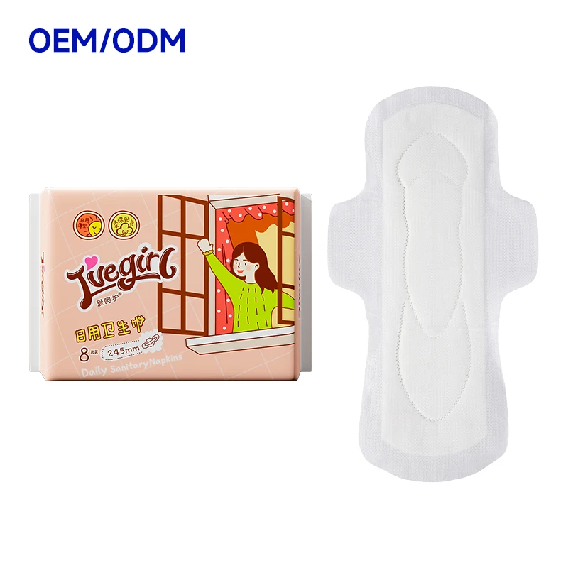 Custom design ultra thin lady care disposable sanitary Towel super absorption cotton sanitary napkin women pads Manufacturer