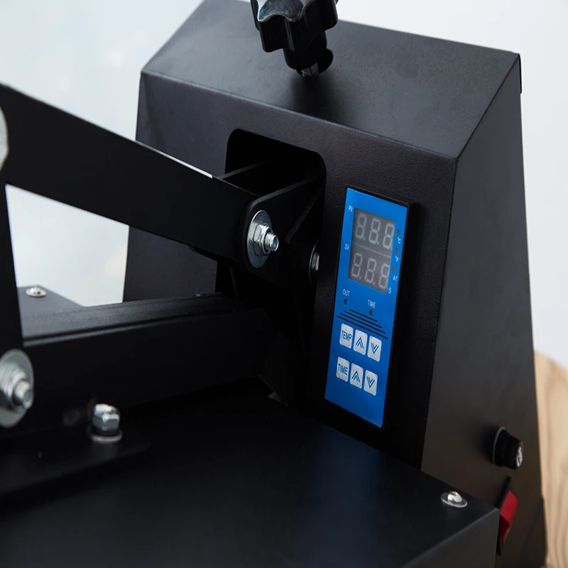 Mini 38*38 Transfer Printing Easy to Operate Temperature Adjustable Flatbed Heat Press Machine for Custom T shirt Bags Logo