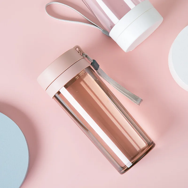 430 mL 530 mL BPA Free Out Sports Travel Office Portable PS/PP Plastic Tea Dripping Cup Sports Cups for Stucdents Kids Lady