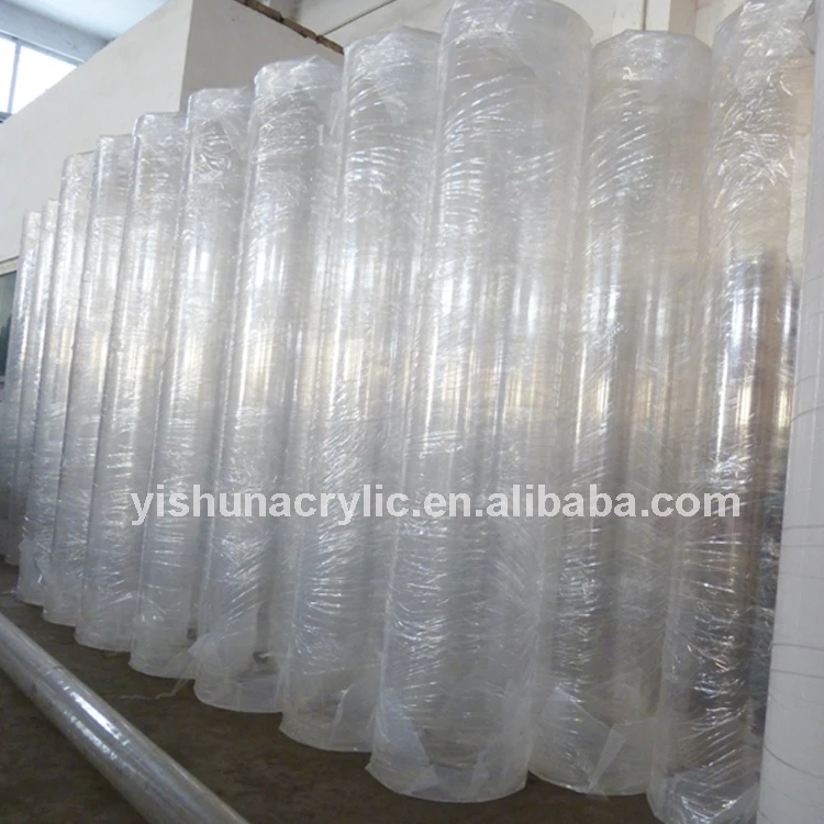 High transparency diameter 500mm clear pmma round pipe  plastic acrylic cylinder tube