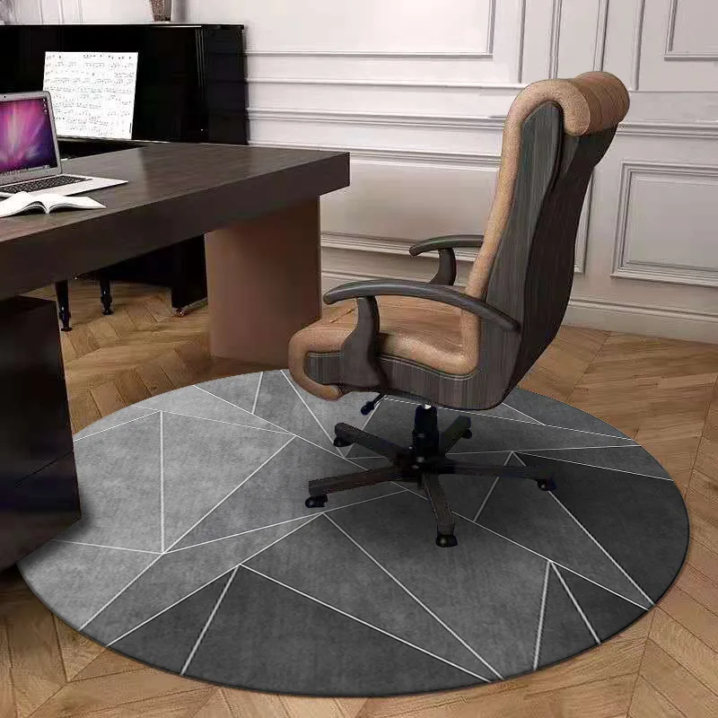 Office computer E-sports swivel chair study floor mat light luxury round super soft carpet