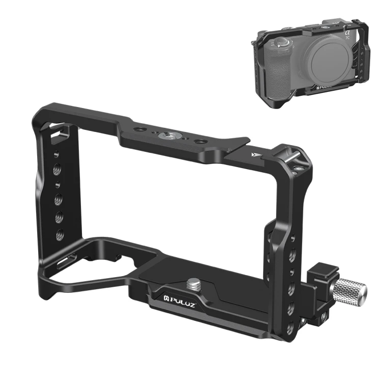Hot Sale For Sony ILCE-A7CM2 / Alpha 7C II / Alpha 7CR PULUZ Metal Camera Cage Stabilizer Rig Photography Accessories