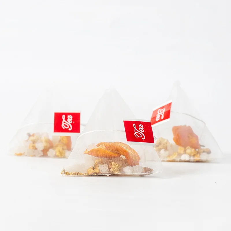 Wholesale  packaging flower flavor tea customizable Triangle bag chinese herb bulk mixed tea bag dried fruit tea