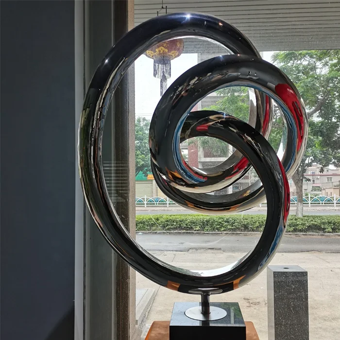 Contemporary Famous Modern Stainless Steel  Abstract Art Sculpture