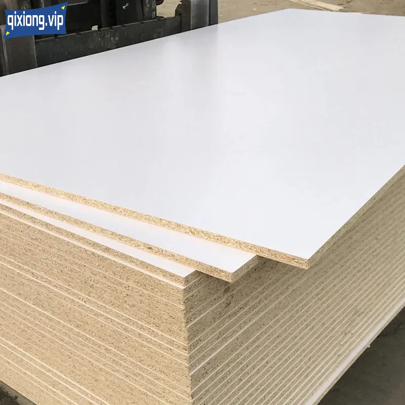 QIXIONG 2023 Mdf Marble Sheet Furniture White Melamine 1220*2440*18mm Super High Gloss Matte Pet Laminated MDF