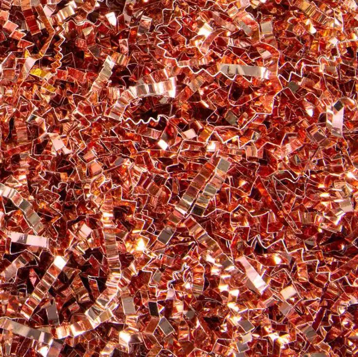 Gold and silver raffia fold paper silk 100g in a bag gift box decoration filling curved wave paper shredded paper fillers