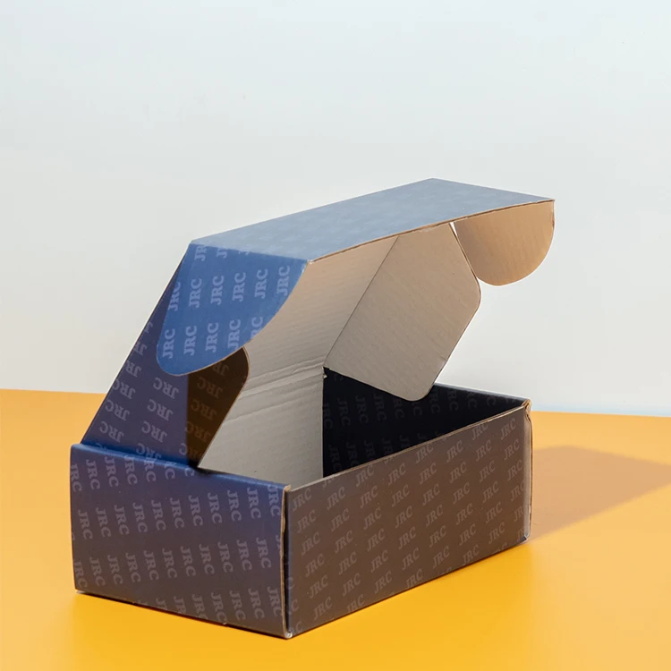 Colorful Mailer box Custom with Logo for Clothing Packaging Corrugated Paper Boxes Orange Color Printing Shipping Boxes