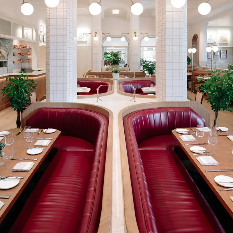 Wholesale Europe Luxury Hotel Dining Restaurant U Shape Sofa Booth Seating