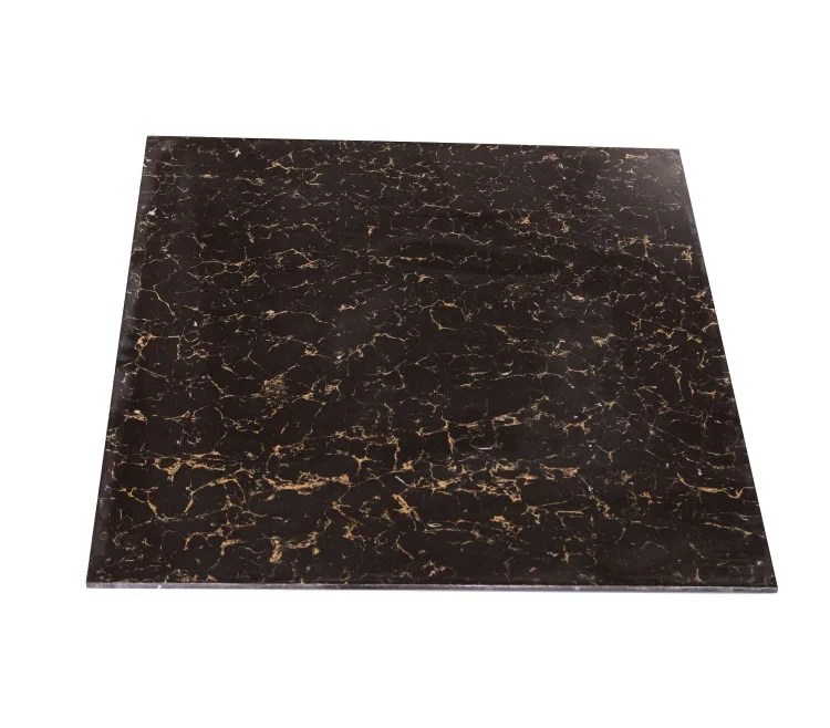 Puletty Series 60X60 Industrial Sublimation Gloss Black Ceramic Tile