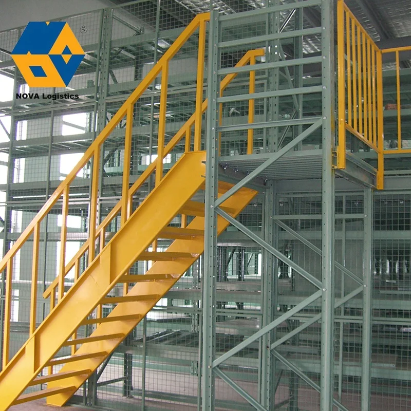 NOVA Customized Heavy Load Mezzanine Floor Rack Storage Shelf Racking System/