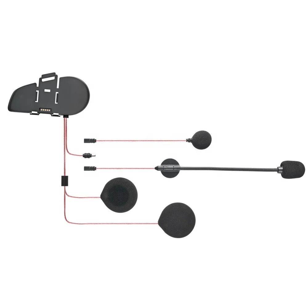 HXKK HX-T1 Waterproof IP67 6 People 1KM Motorcycle BT Helmet Intercom Headset Walkie Talkie Headset