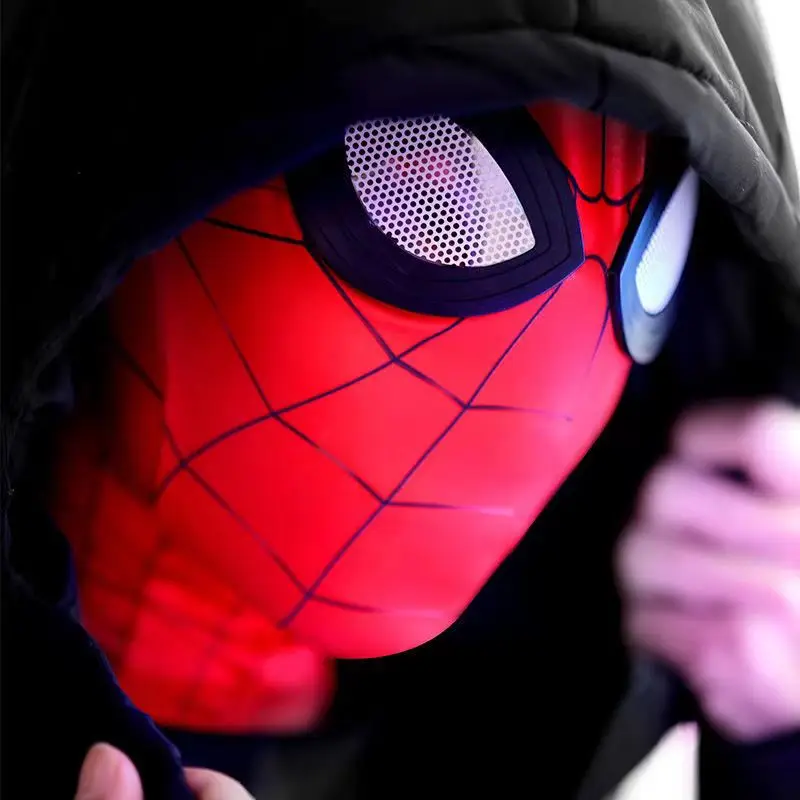 Spider-Man hero expedition headgear pvc mask Marvel Comics Halloween movie black Spider-Man battle suit