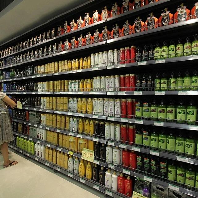  Односторонняя настенная полка для продуктовых магазинов розничная продажа стеллажи выставки супермаркета