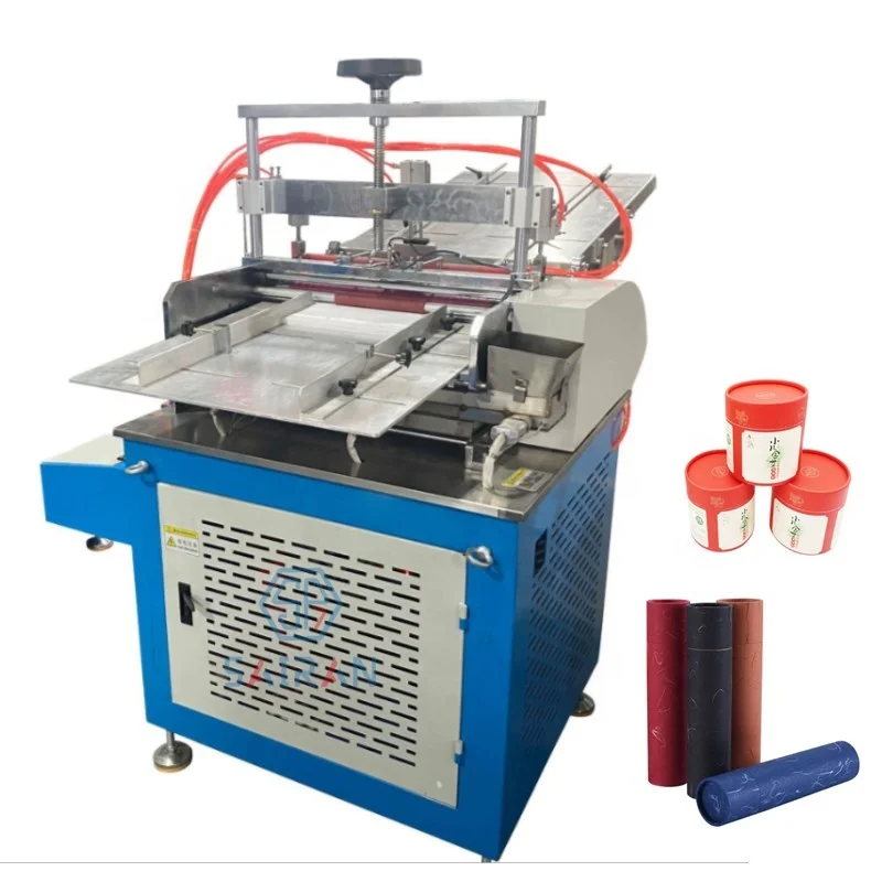 Fast working speed round paper can core tube paper bobbin labeling machine