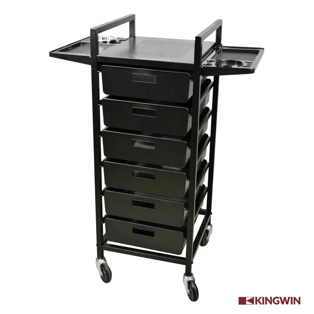 Salon hairdressing trolley hair coloring beauty equipment cart rolling