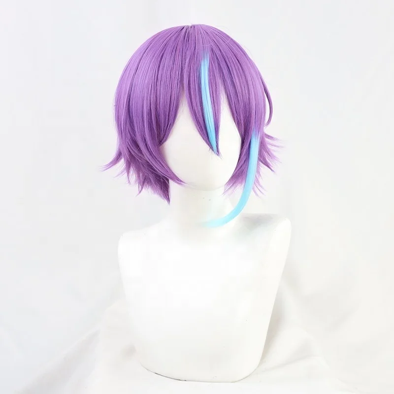 Wholesale 35cm Short Project Sekai Colorful Stage Feat Miku Anime Kamishiro Rui Cosplay Wig Synthetic Heat Resistant Wig