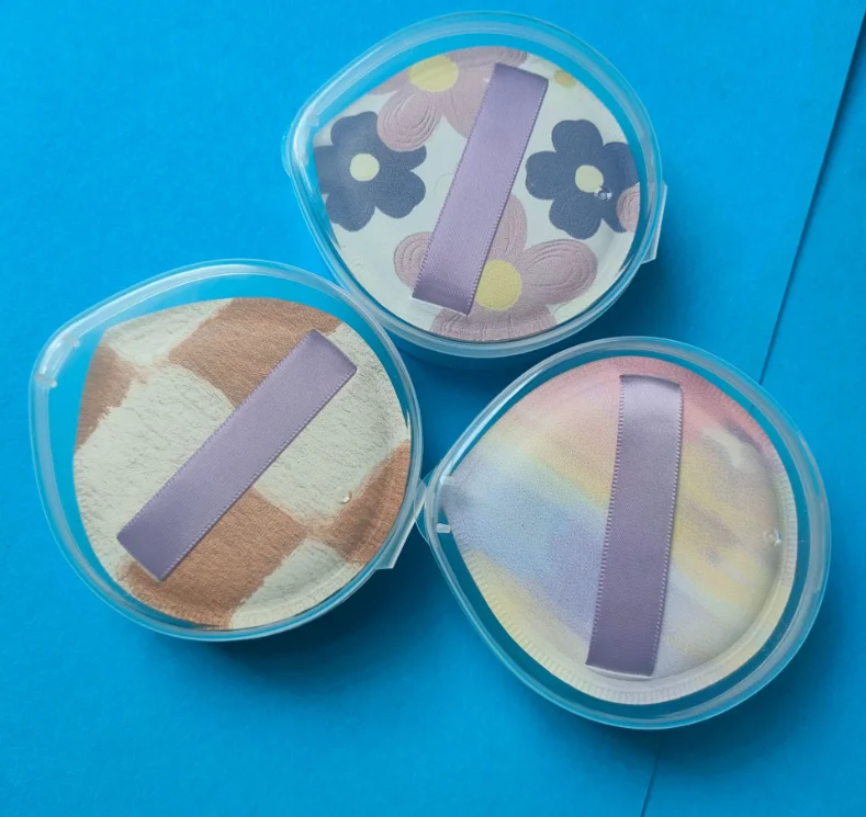 2023 Makeup Trends Beauty Foam Make up Powder Puff  wet and dry Sponge Blender Pink Yellow Latex Blue