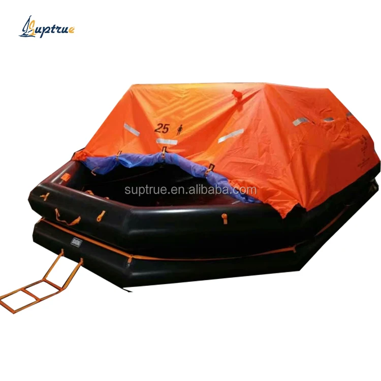 Wholesale price safety equipment  inflatable  15 person solas marine life raft for vessel